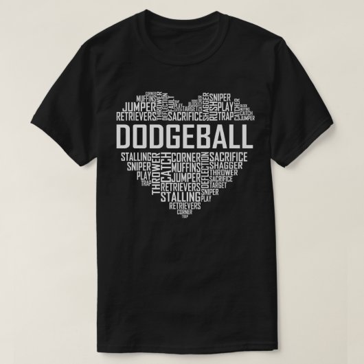 Dodgeball Heart T-Shirt (Design vorne)
