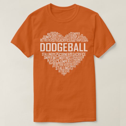 Dodgeball Heart T-Shirt (Design vorne)