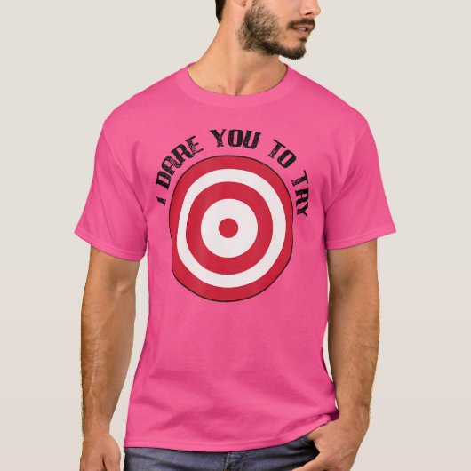 Dodgeball-Herausforderung Ziel auf der Brust T-Shirt (Vorderseite)