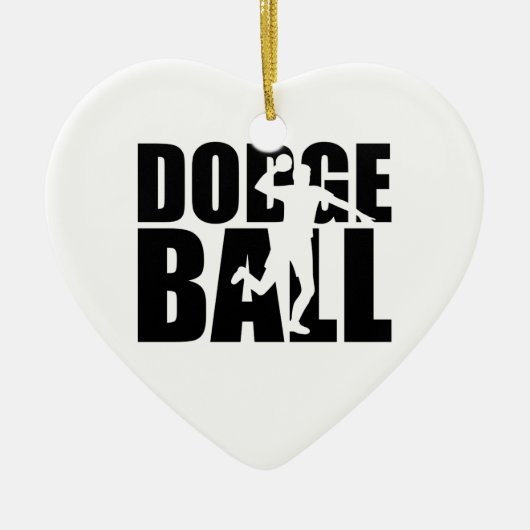 Dodgeball Keramik Ornament (Vorne)