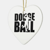 Dodgeball Keramik Ornament (Links)