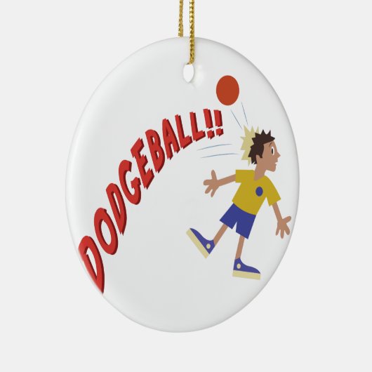 Dodgeball Keramikornament (Rechts)