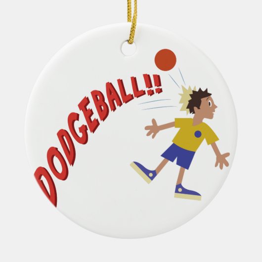Dodgeball Keramikornament (Vorne)