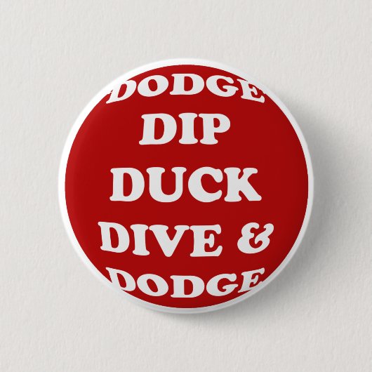 Dodgeball Knopf Button (Vorderseite)