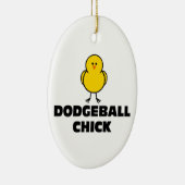Dodgeball Küken Keramikornament (Rechts)