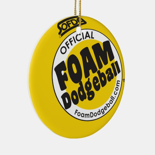 Dodgeball Logo-Verzierung Keramikornament (Rechts)