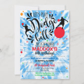 Dodgeball Party Einladung Boy Dodge Ball Einladung (Vorderseite)