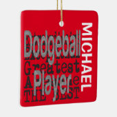 Dodgeball Player Extraordinaire CUSTOM Keramikornament (Rechts)