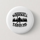 Dodgeball Player | Team Trainer Sportgeschenke Button (Vorderseite)