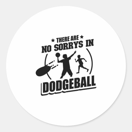 Dodgeball Player | Team Trainer Sportgeschenke Runder Aufkleber (Vorderseite)