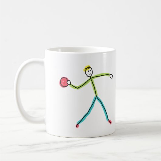 Dodgeball Stickman Kaffeetasse (Links)