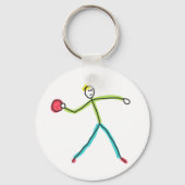 Dodgeball Stickman Schlüsselanhänger (Rückseite)