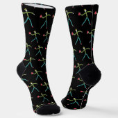 Dodgeball Stickman Socken (Gewinkelt)