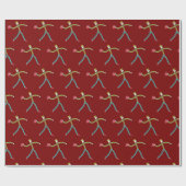 Dodgeball-Stockmann Geschenkpapier (Flach)