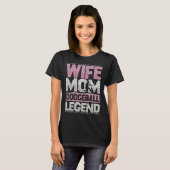 Dodgeball Wife Mom Vocation Ball Legend People Bal T-Shirt (Vorne ganz)