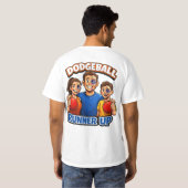 Dodgeball-Zweitplatzierter T-Shirt (Schwarz voll)