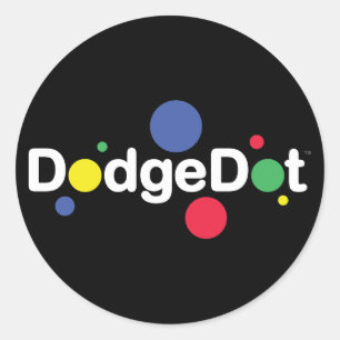 DodgeDot Logo-Aufkleber-Blatt Runder Aufkleber