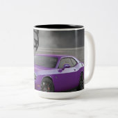 Dodgehellcat-Herausforderer-Tasse Zweifarbige Tasse (VorderseiteRechts)