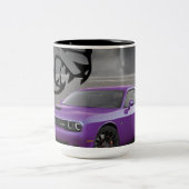 Dodgehellcat-Herausforderer-Tasse Zweifarbige Tasse (Mittel)