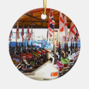 Dodgem Autosfunfair-Fahrverzierung Keramik Ornament