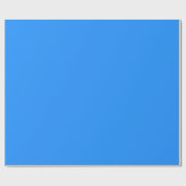 Dodger Blue Solid Color | Classic | elegant Geschenkpapier (Flach)