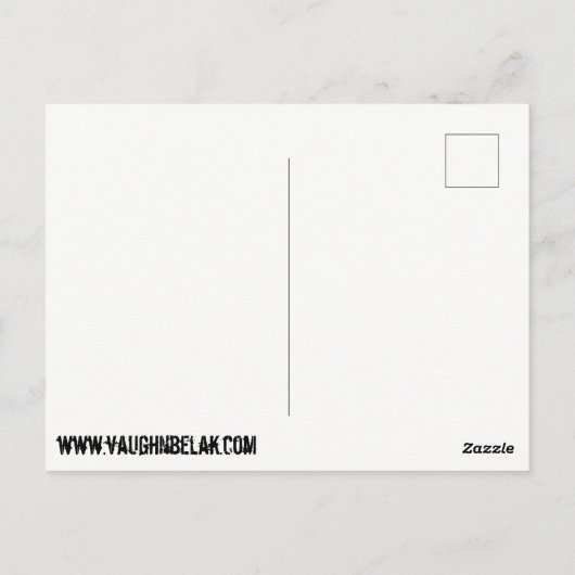 Dodging Knives and Throwing Bullets postcard Postkarte (Rückseite)