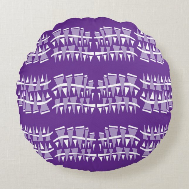 Dodle44c Rundes Kissen (Vorderseite)