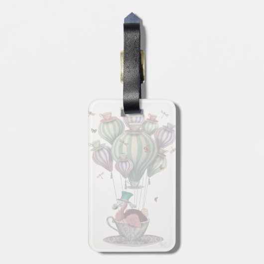 Dodo Balloon mit Libellen Gepäckanhänger (Rückseite vertikal)