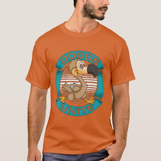 Dodo Bird Dodos Unite Flightless Etinct Birds vint T-Shirt (Vorderseite)