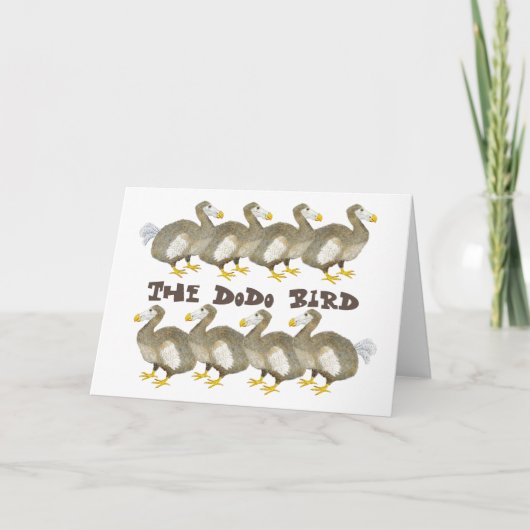 Dodo Bird Greeting Card Karte (Vorderseite)