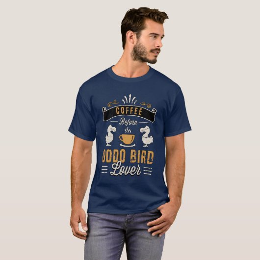 Dodo Bird Lover Kaffee Bird Kaffee Kaffee lange be T-Shirt (Vorne ganz)