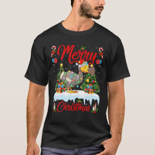 Dodo Bird Lover Xmas Lighting Weihnachtsmannmütze T-Shirt