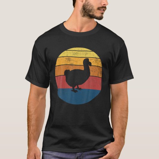 Dodo Bird Retro Vintages Geschenk T-Shirt (Vorderseite)