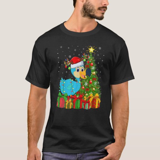 Dodo Bird  Xmas Holiday Santa Dodo Bird Christmas  T-Shirt (Vorderseite)
