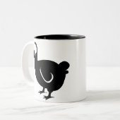 Dodo Bird Zweifarbige Tasse (Vorderseite Links)