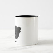 Dodo Bird Zweifarbige Tasse (Mittel)