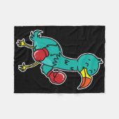 Dodo Boxing Fleecedecke (Vorderseite (Horizontal))