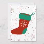 Dodo Craft Studio Süße Weihnachtsstrumpf Feiertage Einladung (Rückseite)