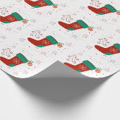 Dodo Craft Studio Süße Weihnachtsstrumpf Feiertage Geschenkpapier (Ecke)