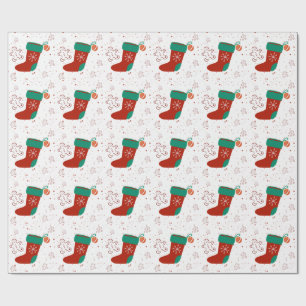 Dodo Craft Studio Süße Weihnachtsstrumpf Feiertage Geschenkpapier