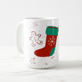 Dodo Craft Studio Süße Weihnachtsstrumpf Feiertage Kaffeetasse (Vorderseite Links)