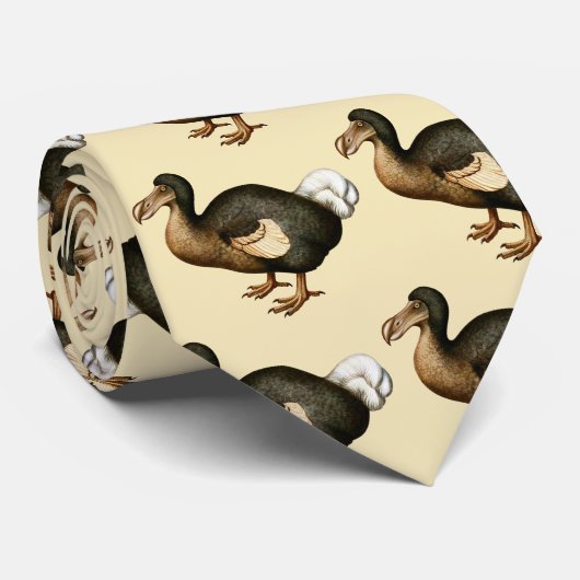 Dodo deckte Krawatte mit Ziegeln (Gerollt)