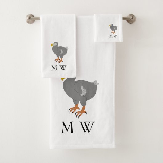 Dodo Design Monogrammiert Badhandtuch Set (Insitu)