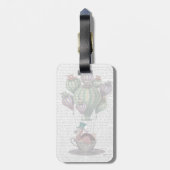 Dodo in Teacup Gepäckanhänger (Rückseite vertikal)