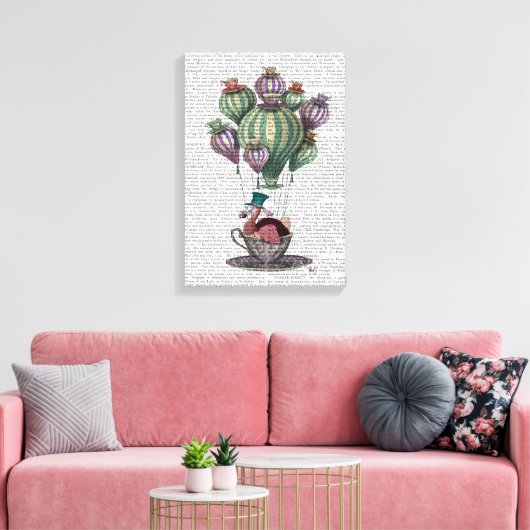 Dodo in Teacup Leinwanddruck (Insitu (Wohnzimmer))