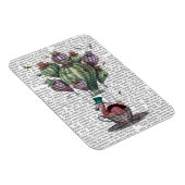 Dodo in Teacup mit Libellen Magnet (Rechte Seite)