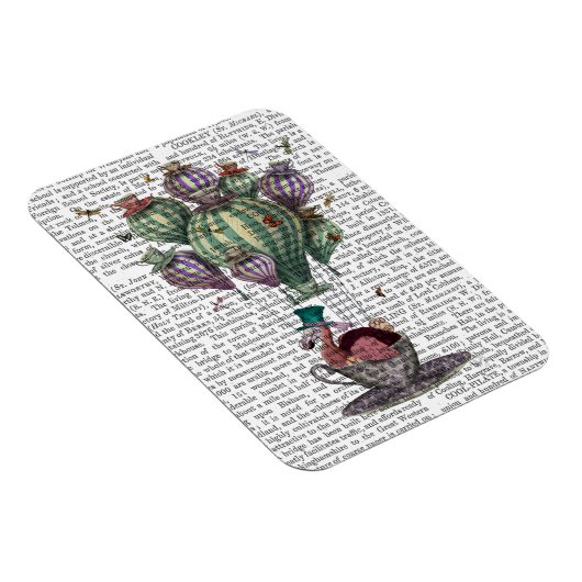 Dodo in Teacup mit Libellen Magnet (Rechte Seite)