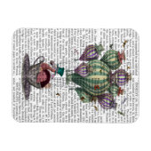 Dodo in Teacup mit Libellen Magnet (Horizontal)