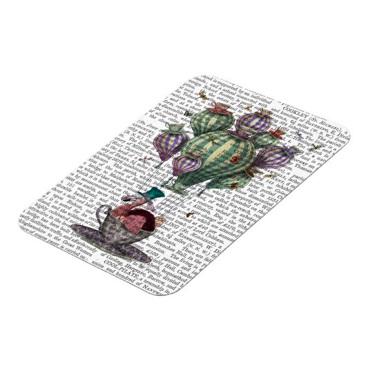 Dodo in Teacup mit Libellen Magnet (Linke Seite)