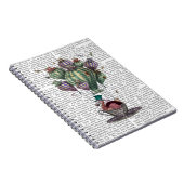 Dodo in Teacup mit Libellen Notizblock (Rechte Seite)